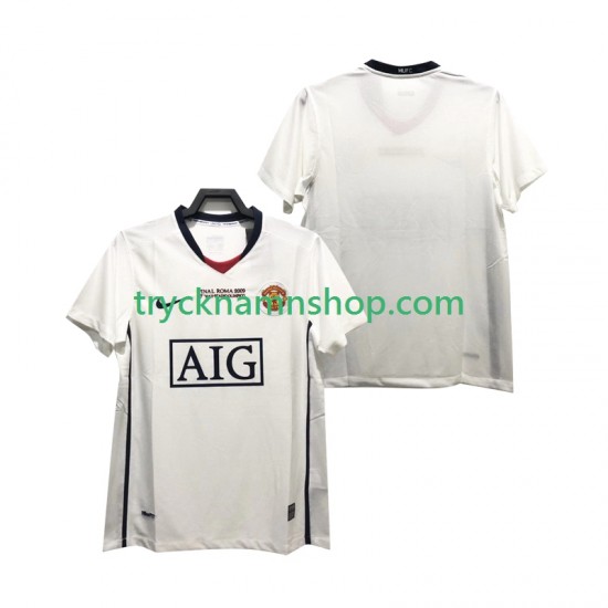 Manchester United Champions League 2008 2009 Tröja Retro 2:a Matchställ Män Kortärmad