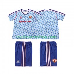 Manchester United 1990 1992 Tröja Retro 2:a Matchställ Barn Kortärmad