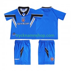 Manchester United 1996 1998 Tröja Retro 3:e Matchställ Barn Kortärmad