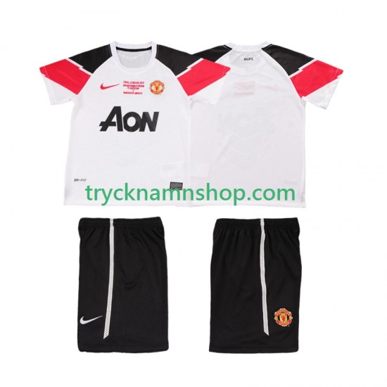 Manchester United Champions League 2011 2012 Tröja Retro 3:e Matchställ Barn Kortärmad