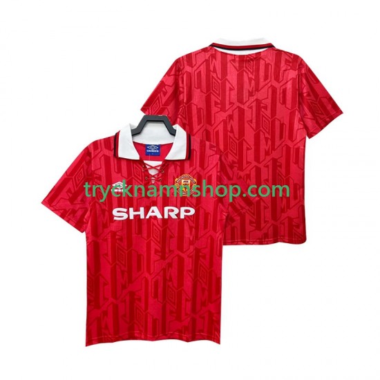 Manchester United 1992 1994 Tröja Retro 1:a Matchställ Män Kortärmad