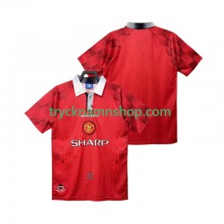 Manchester United 1996 1997 Tröja Retro 1:a Matchställ Män Kortärmad