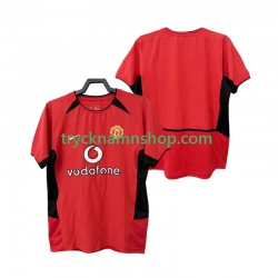 Manchester United 2002 2004 Tröja Retro 1:a Matchställ Män Kortärmad