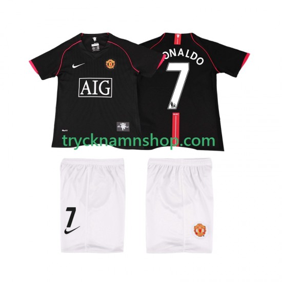 Manchester United Ronaldo 7 2007 2008 Tröja Retro 2:a Matchställ Barn Kortärmad