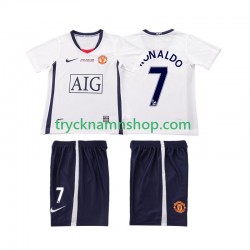 Manchester United Ronaldo 7 Champions League 2008 2009 Tröja Retro 2:a Matchställ Barn Kortärmad