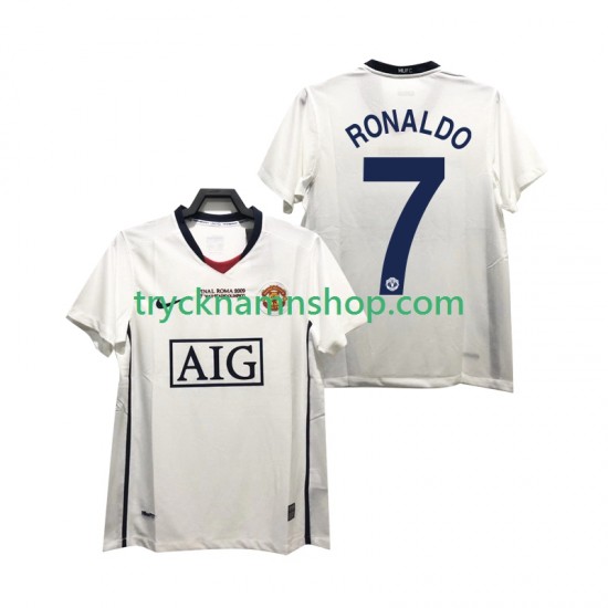 Manchester United Ronaldo 7 Champions League 2008 2009 Tröja Retro 2:a Matchställ Män Kortärmad