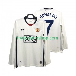 Manchester United Ronaldo 7 Premier League 2008 2009 Tröja Retro 2:a Matchställ Män Långärmad