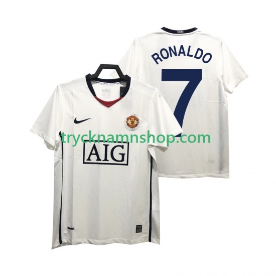 Manchester United Ronaldo 7 Premier League 2008 2009 Tröja Retro 2:a Matchställ Män Kortärmad