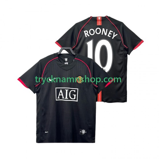 Manchester United Rooney 10 2007 2008 Tröja Retro 2:a Matchställ Män Kortärmad
