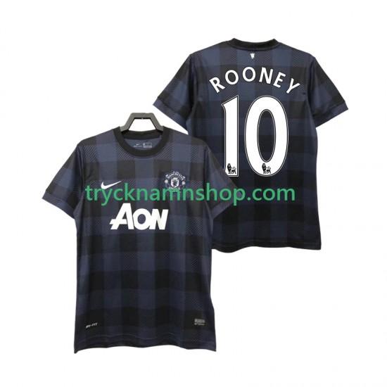 Manchester United Rooney 10 2013 2014 Tröja Retro 2:a Matchställ Män Kortärmad