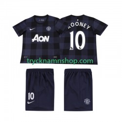 Manchester United Rooney 10 2013 2014 Tröja Retro 2:a Matchställ Barn Kortärmad