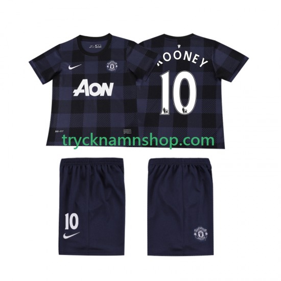 Manchester United Rooney 10 2013 2014 Tröja Retro 2:a Matchställ Barn Kortärmad