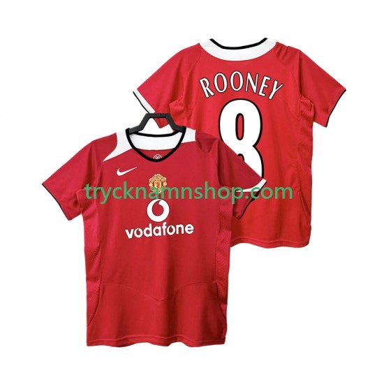 Manchester United Rooney 8 2005 2006 Tröja Retro 1:a Matchställ Män Kortärmad