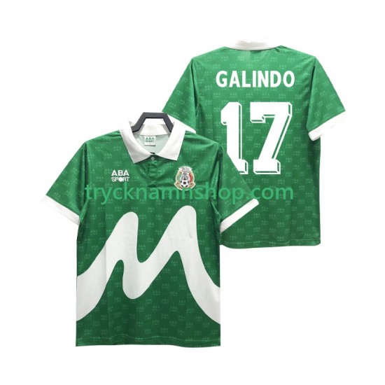Mexiko GALINDO 17 1995 Tröja Retro 1:a Matchställ Män Kortärmad