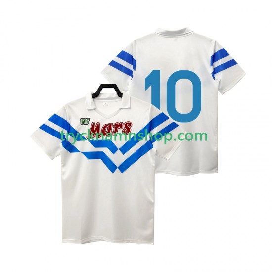 SSC Napoli 10 1988 1989 Tröja Retro 2:a Matchställ Män Kortärmad