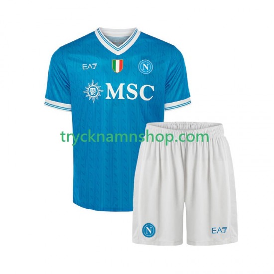 SSC Napoli 2025-2026 Tröja 1:a Matchställ Barn Kortärmad