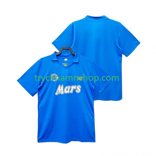 SSC Napoli 1988 1989 Tröja Retro 1:a Matchställ Män Kortärmad