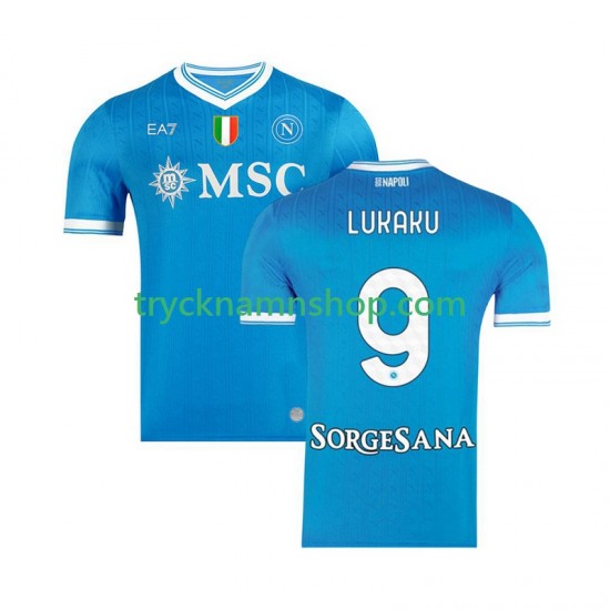 SSC Napoli Romelu Lukaku 9 2025-2026 Tröja 1:a Matchställ Män Kortärmad