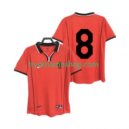 Nederländerna 8 1998 Tröja Retro 1:a Matchställ Män Kortärmad