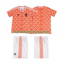 Nederländerna 1988 Tröja Retro 1:a Matchställ Barn Kortärmad