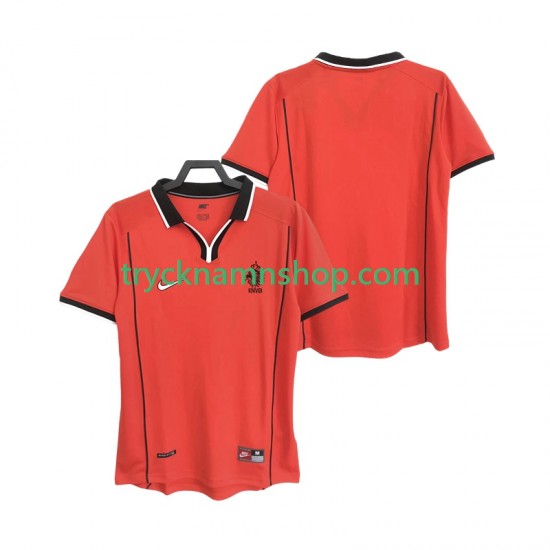 Nederländerna 1998 Tröja Retro 1:a Matchställ Män Kortärmad
