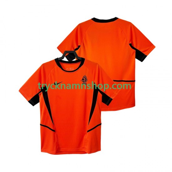 Nederländerna 2002 Tröja Retro 1:a Matchställ Män Kortärmad