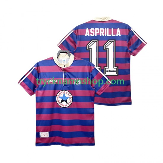 Newcastle United ASPRILLA 11 1995 1997 Tröja Retro 2:a Matchställ Män Kortärmad
