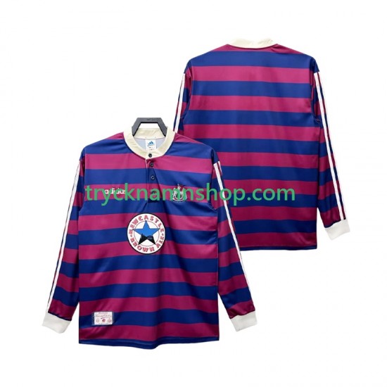 Newcastle United 1995 1997 Tröja Retro 2:a Matchställ Män Långärmad