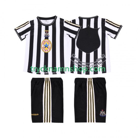 Newcastle United 1997 1999 Tröja Retro 1:a Matchställ Barn Kortärmad