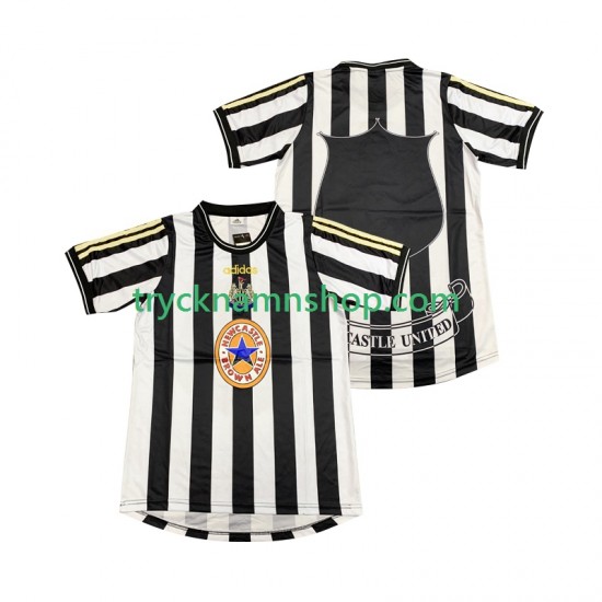 Newcastle United 1997 1999 Tröja Retro 1:a Matchställ Män Kortärmad