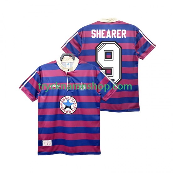 Newcastle United SHEARER 9 1995 1997 Tröja Retro 2:a Matchställ Män Kortärmad