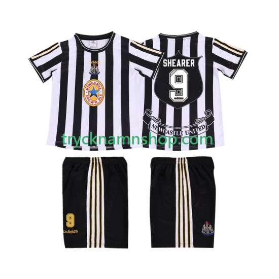 Newcastle United SHEARER 9 1997 1999 Tröja Retro 1:a Matchställ Barn Kortärmad