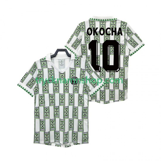 Nigeria OKOCHA 10 1994 Tröja Retro 2:a Matchställ Män Kortärmad