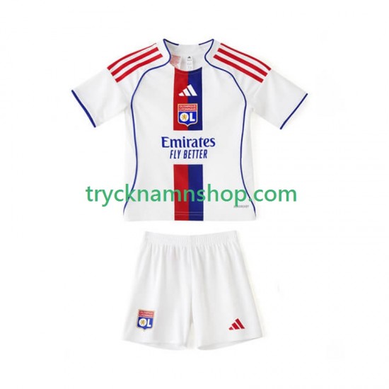 Olympique Lyonnais 2025-2026 Tröja 1:a Matchställ Barn Kortärmad