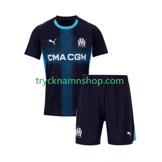 Olympique de Marseille 2025-2026 Tröja 2:a Matchställ Barn Kortärmad