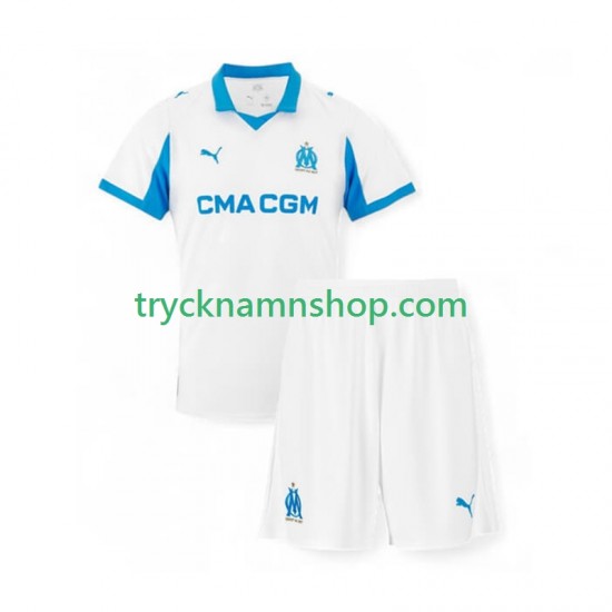 Olympique de Marseille 2025-2026 Tröja 1:a Matchställ Barn Kortärmad