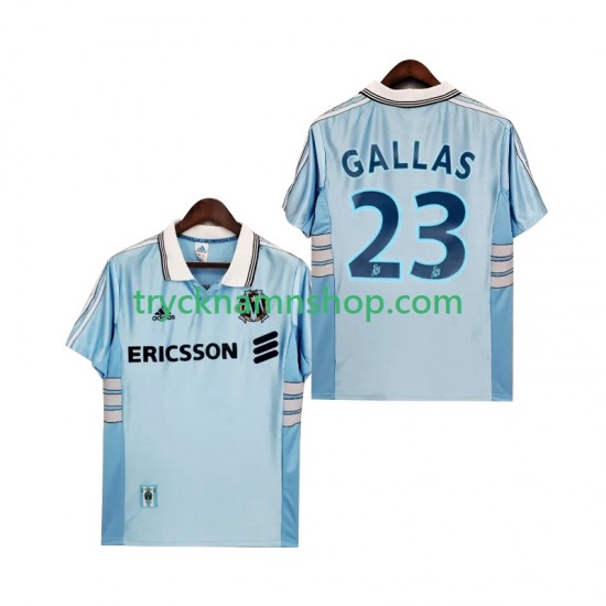 Olympique de Marseille Gallas 23 1998 1999 Tröja Retro 2:a Matchställ Män Kortärmad