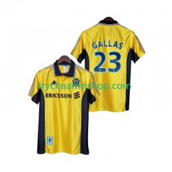 Olympique de Marseille Gallas 23 1998 1999 Tröja Retro 3:e Matchställ Män Kortärmad