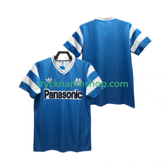 Olympique de Marseille 1990 Tröja Retro 2:a Matchställ Män Kortärmad