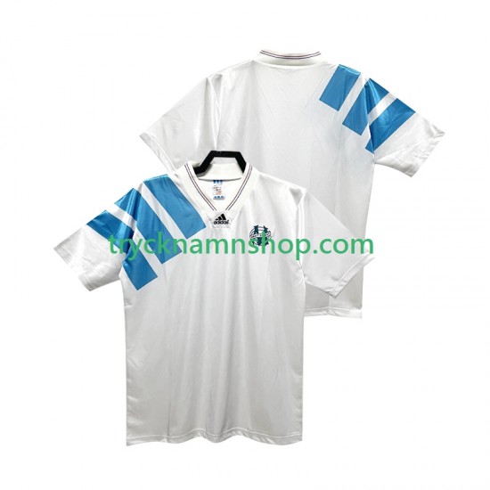 Olympique de Marseille 1992 1993 Tröja Retro 1:a Matchställ Män Kortärmad