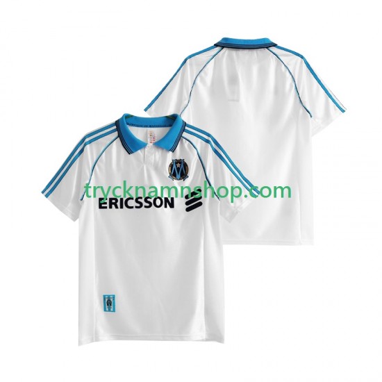 Olympique de Marseille 1998 1999 Tröja Retro 1:a Matchställ Män Kortärmad