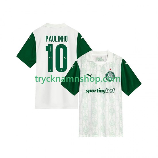 Palmeiras Paulinho 10 2025-2026 Tröja 2:a Matchställ Män Kortärmad