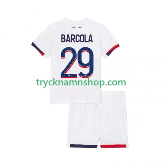 Paris Saint-Germain Bradley Barcola 29 2025-2026 Tröja 2:a Matchställ Barn Kortärmad