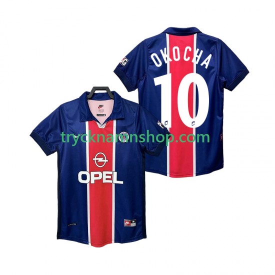 Paris Saint-Germain OKOCHA 10 1998 1999 Tröja Retro 1:a Matchställ Män Kortärmad