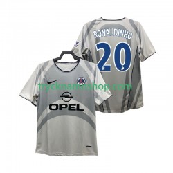 Paris Saint-Germain RONALDINHO 20 2001 2002 Tröja Retro 2:a Matchställ Män Kortärmad