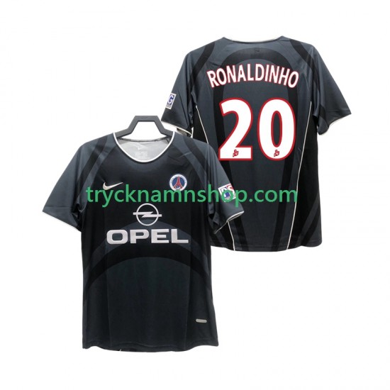 Paris Saint-Germain RONALDINHO 20 2001 2002 Tröja Retro 3:e Matchställ Män Kortärmad