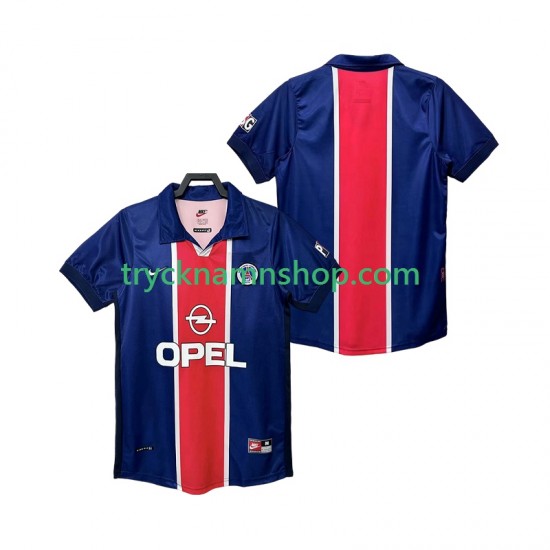 Paris Saint-Germain 1998 1999 Tröja Retro 1:a Matchställ Män Kortärmad