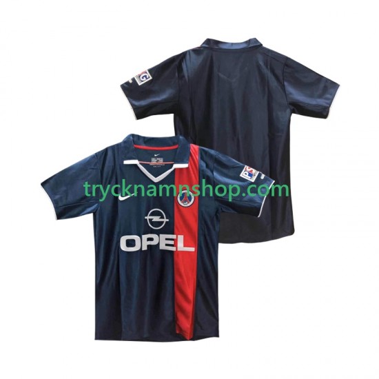 Paris Saint-Germain 2001 2002 Tröja Retro 1:a Matchställ Män Kortärmad
