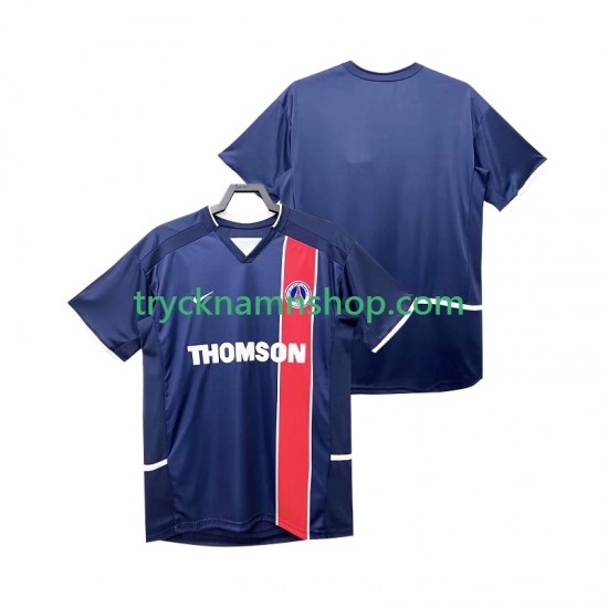 Paris Saint-Germain 2002 2003 Tröja Retro 1:a Matchställ Män Kortärmad