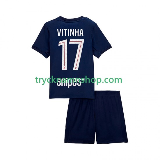 Paris Saint-Germain Vitinha 17 2025-2026 Tröja 1:a Matchställ Barn Kortärmad
